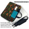 15.6-Inch Laptop Computer And Tablet Shoulder Bag Carrying Case,Business Casual,Monarch Butterflly Print view 3