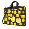 15.6-Inch Laptop Computer And Tablet Shoulder Bag Carrying Case,Business Casual,Yellow Lemon Print view 1