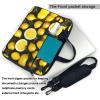 15.6-Inch Laptop Computer And Tablet Shoulder Bag Carrying Case,Business Casual,Yellow Lemon Print view 3