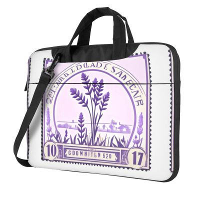 15.6-Inch Laptop Computer And Tablet Shoulder Bag Carrying Case,Business Casual,Lavender Stamp Print
