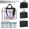 15.6-Inch Laptop Computer And Tablet Shoulder Bag Carrying Case,Business Casual,Lavender Stamp Print view 2