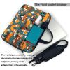 15.6-Inch Laptop Computer And Tablet Shoulder Bag Carrying Case,Business Casual,Many Foxes Print Print view 3