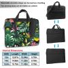 15.6-Inch Laptop Computer And Tablet Shoulder Bag Carrying Case,Business Casual,Tropical Leaves With Flowers Print view 3