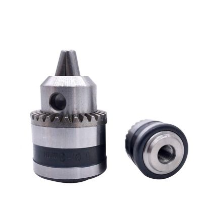 1pcs 0.6-6mm B10 3/8 24UNF Thread Drill Chuck Conversion Drill Chuck Wrench Into Electric Drill Keyless 3 Jaw Chuck (Color : 0.6-6mm 24UNF)