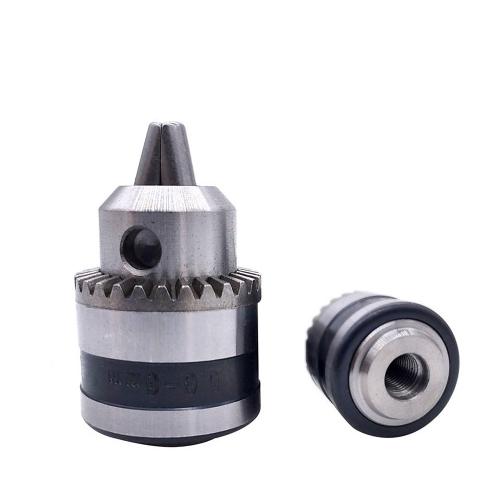 1pcs 0.6-6mm B10 3/8 24UNF Thread Drill Chuck Conversion Drill Chuck Wrench Into Electric Drill Keyless 3 Jaw Chuck (Color : 0.6-6mm 24UNF)