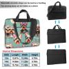 15.6-Inch Laptop Computer And Tablet Shoulder Bag Carrying Case,Business Casual,Yorkie Floral Print view 2
