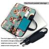 15.6-Inch Laptop Computer And Tablet Shoulder Bag Carrying Case,Business Casual,Yorkie Floral Print view 3