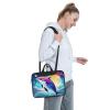 15.6-Inch Laptop Computer And Tablet Shoulder Bag Carrying Case,Business Casual,Colorful Starry Sky Ocean Dolphin Print view 3