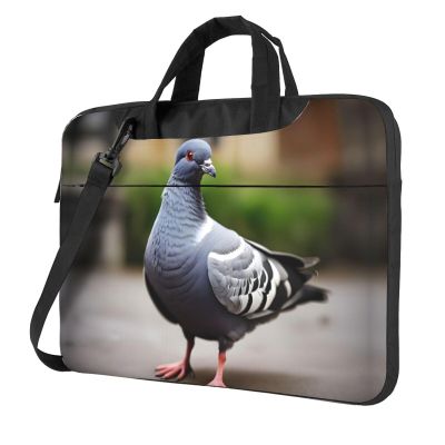 15.6-Inch Laptop Computer And Tablet Shoulder Bag Carrying Case,Business Casual,Grey Pigeon Print