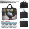 15.6-Inch Laptop Computer And Tablet Shoulder Bag Carrying Case,Business Casual,Grey Pigeon Print view 2