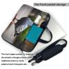 15.6-Inch Laptop Computer And Tablet Shoulder Bag Carrying Case,Business Casual,Grey Pigeon Print view 3