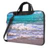 15.6-Inch Laptop Computer And Tablet Shoulder Bag Carrying Case,Business Casual,White Beach Tropical Sea Print view 1