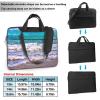 15.6-Inch Laptop Computer And Tablet Shoulder Bag Carrying Case,Business Casual,White Beach Tropical Sea Print view 3