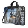 15.6-Inch Laptop Computer And Tablet Shoulder Bag Carrying Case,Business Casual,Winter Cable Ski Lift Print view 1