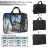 15.6-Inch Laptop Computer And Tablet Shoulder Bag Carrying Case,Business Casual,Winter Cable Ski Lift Print view 2