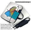 15.6-Inch Laptop Computer And Tablet Shoulder Bag Carrying Case,Business Casual,Left And Right Brain Print view 3