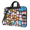 15.6-Inch Laptop Computer And Tablet Shoulder Bag Carrying Case,Business Casual,Many Cartoon Cats Print view 1