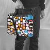 15.6-Inch Laptop Computer And Tablet Shoulder Bag Carrying Case,Business Casual,Many Cartoon Cats Print view 2