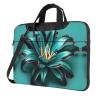 15.6-Inch Laptop Computer And Tablet Shoulder Bag Carrying Case,Business Casual,Teal Lily Print view 1