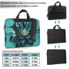 15.6-Inch Laptop Computer And Tablet Shoulder Bag Carrying Case,Business Casual,Teal Lily Print view 2