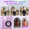 Kids Camera Instant Print, Safe Toddler Camera, HD Digital Cameras 16X Digital Zoom & 32G SD Card, 2.4Screen Instant Print Cameras for Kids, 4 5 6 7 8 9 10 Year Old Girl & Boy Birthday Gifts, Purple view 4