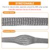 FOURUB Flat Tinned Copper Wires Shielding Sleeving,Wire Cable Braided Sleeve Shield Metal Ground Straps EMI/RFI Mesh Protect (Silver, 5/16"-22ft) view 3