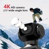 WIKINK Sports Pocket Camera, 4K30FPS Action Camera, 3-axis Handheld Gimbal Stabiliser, 270 Rotating Lens, 1080p Hd Video, 2.5 Microphone External Connector view 2