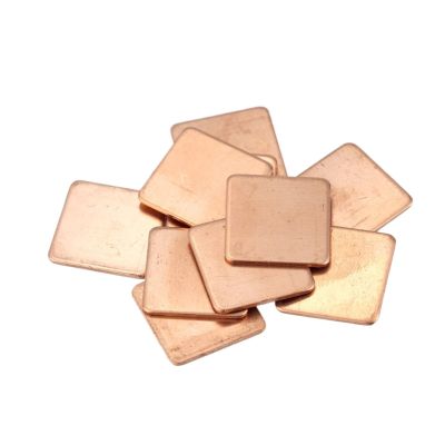 5Pcs 15 * 15MM Copper Sheet Shim Thermal Pad Heatsink Sheet for CPU Chip Cooling (Color : Copper, Size : 1.5mm)