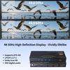 HDMI Splitter 1 in 4 Out 4K@60Hz, 1x4 4 Port HDMI 2.0 Splitter UHD Powered, Support HDCP Bypass, EDID Management, 18Gbps Bandwidth  4-Way Output for TV, Fire Stick, PS5, Blu-ray view 3