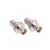 10Pcs/lot Dual BNC Jack Socket Screw Panel Mount BNC Female to BNC Female Panel Chassis Adapter Coaxial Connector view 2