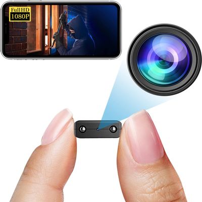 Smallest Wireless WiFi Camera,HD1080P Security Camera,Baby Monitor Nanny Cam Pet Camera with Video Recording Live Feed Night Vision,Motion Detection,Cloud Storage for Security with iOS Android APP