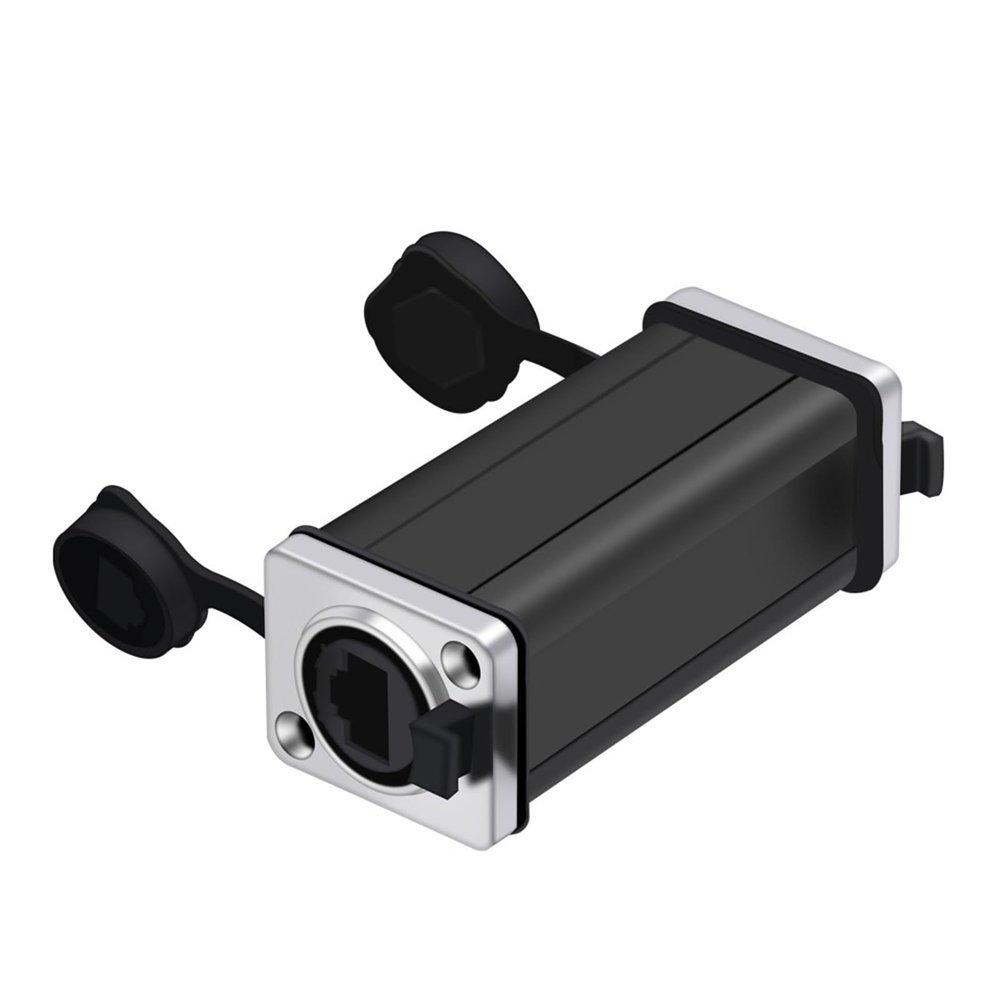 10Pcs RJ45 Coupler Female Ethernet Network Connector Panel Mount Straight Adapter (Color : 10xMetal-90mm)