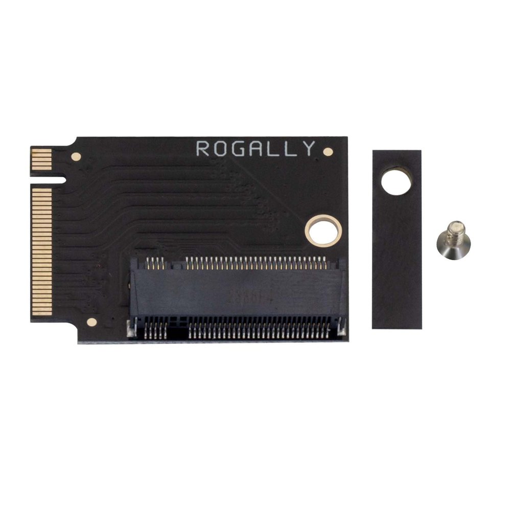 Suckoo for Rog Ally Gaming Handheld Conversion 2230 to 2280 SSD Hard Drive High Capacity Adapter Board NVME M-Key NGFF M.2 PCIE 4.0 Gold Finger Adapter 90 Degree Upgrade Converter Black