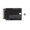 Suckoo for Rog Ally Gaming Handheld Conversion 2230 to 2280 SSD Hard Drive High Capacity Adapter Board NVME M-Key NGFF M.2 PCIE 4.0 Gold Finger Adapter 90 Degree Upgrade Converter Black view 2