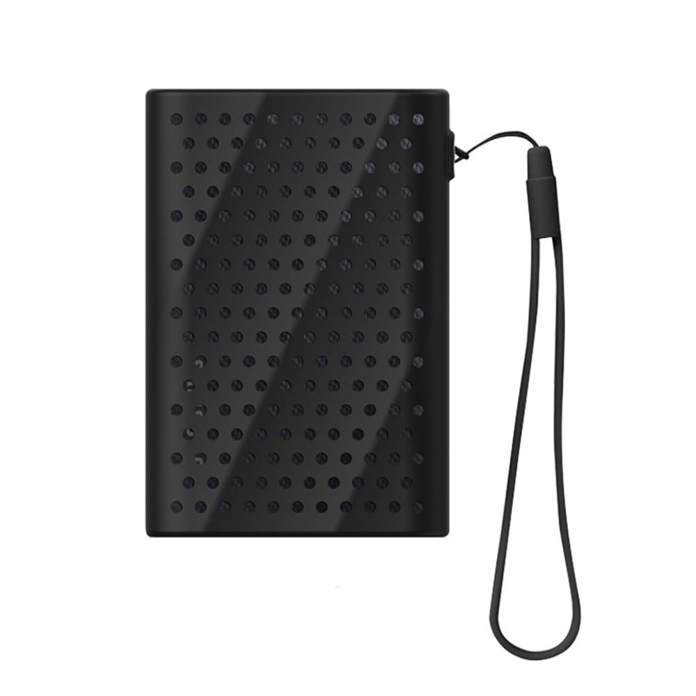 ZLiT Silicone Case Cover for Samsung T9 Solid State Drive,Portable Silicone Protective Sleeve Cover for Samsung T9 Solid State Drive Skin Cover (Black)