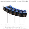 10Sets/lot SP/SD28 Aviation Plug Socket Male+Female 28MM 2/3/4/5/6/7/9/10/12/14-26Pin 4Hole Square Panel Mount (Color : SD28-22P, Size : Square) view 3