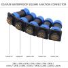 10Sets/lot SP/SD28 Aviation Plug Socket Male+Female 28MM 2/3/4/5/6/7/9/10/12/14-26Pin 4Hole Square Panel Mount (Color : SD28-22P, Size : Square) view 4