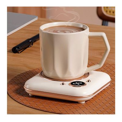Coffee Mug Warmer, Mug Warmer for Desk,Coffee Cup Warmer for Desk Home Office Use with 3-Temperature Settings, Great Coffee Gift on Christmas/Birthday,Coffee Gift Set (White)