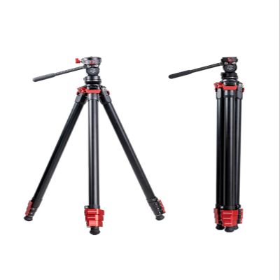IFOOTAGE Travel Tripod TA3B with K3 Fluid Head, Professional Travel Video Tripod Kit for Canon Nikon Sony Olympus Panasonic DSLR Camera