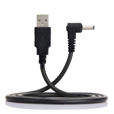 NFHK USB 2.0 Male to Right Angled 90 Degree 3.5mm 1.35mm DC Power Plug Barrel 5v Cable 100cm