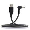 NFHK USB 2.0 Male to Right Angled 90 Degree 3.5mm 1.35mm DC Power Plug Barrel 5v Cable 100cm view 1
