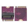 Suckoo for ROG Phantom 13 Laptop 2280 Replace 2230 SSD Hard Drive Adapter Plate Card NVME M-Key M.2 PCIE 4.0 Gold Finger Adapter 180 Degree Reverse Upgrade Converter Purple view 1