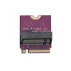 Suckoo for ROG Phantom 13 Laptop 2280 Replace 2230 SSD Hard Drive Adapter Plate Card NVME M-Key M.2 PCIE 4.0 Gold Finger Adapter 180 Degree Reverse Upgrade Converter Purple view 3