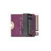 Suckoo for ROG Phantom 13 Laptop 2280 Replace 2230 SSD Hard Drive Adapter Plate Card NVME M-Key M.2 PCIE 4.0 Gold Finger Adapter 180 Degree Reverse Upgrade Converter Purple view 4