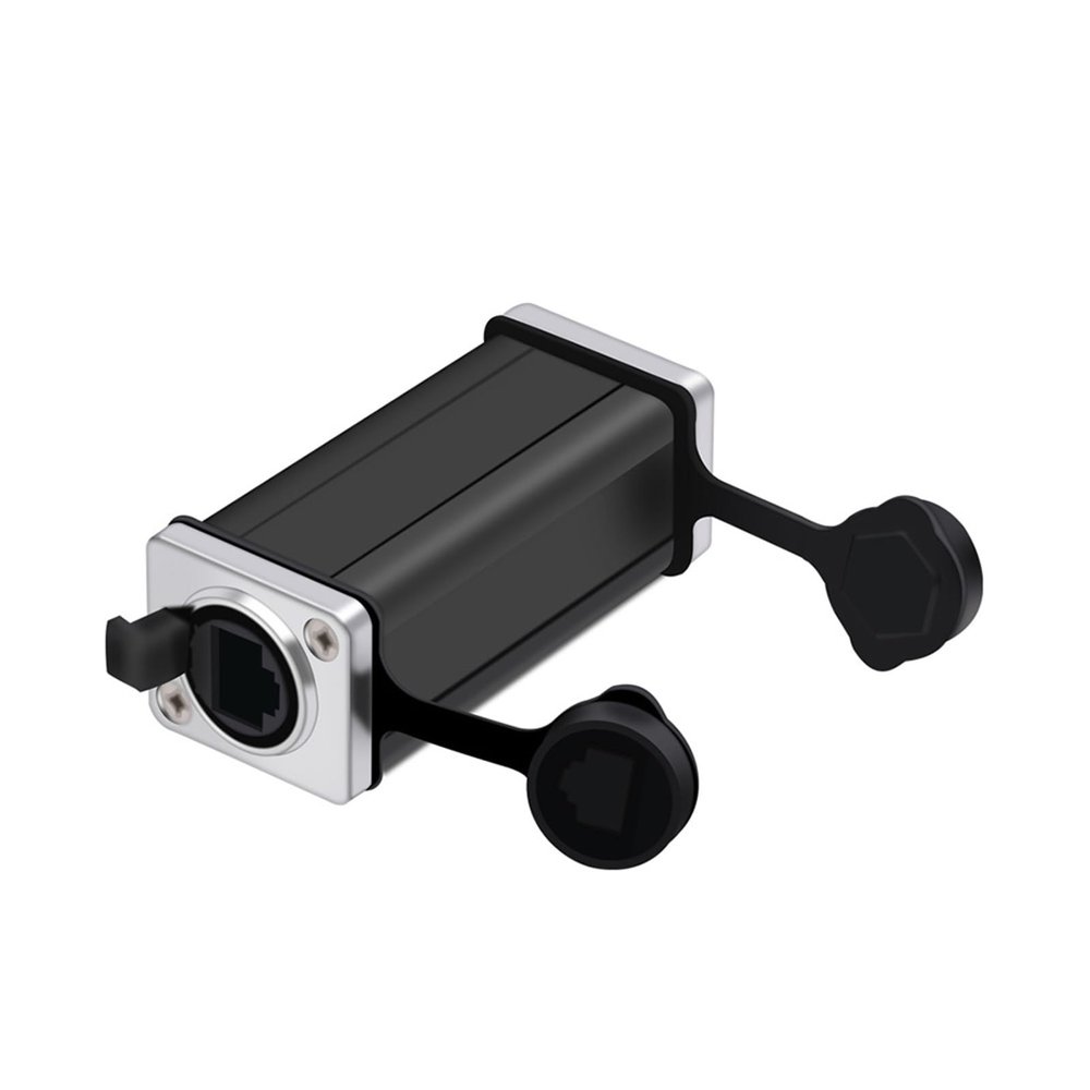 10Pcs RJ45 Connector 8P8C RJ45 Female to Female Network Straight Adapter Couplers (Color : 62mm Metal)