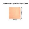 AMPUTEE 50pcs 0.1/0.3/0.5/0.8/1mm Laptop Copper Sheet Plate Strip Shim Thermal Pad Heatsink Sheet for GPU CPU Chip Cooling view 3