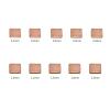 AMPUTEE 50pcs 0.1/0.3/0.5/0.8/1mm Laptop Copper Sheet Plate Strip Shim Thermal Pad Heatsink Sheet for GPU CPU Chip Cooling view 4