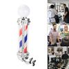 ZGEXING 32" Barber Shop Pole Rotating Light, LED Pole Light Hair Salon Sign Red White Blue Barber() view 2