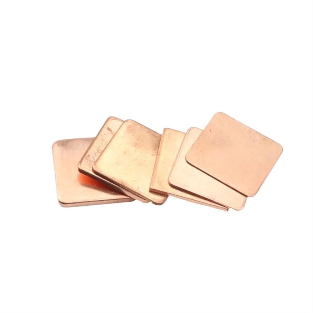 1Pcs 0.3mm/0.5mm/0.8mm/1.0mm Laptop Copper Sheet Plate Thermal Pad Heatsink Sheet for GPU CPU Chip Cooling (Color : Copper, Size : 1.0mm)