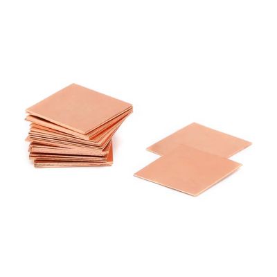 10Pcs 0.3/0.5/0.8/1.0/1.2/1.5/2.0mm Laptop Copper Strip Shim Thermal Pad Heatsink Sheet for GPU CPU Chip Cooling (Color : Copper, Size : 1.5mm)